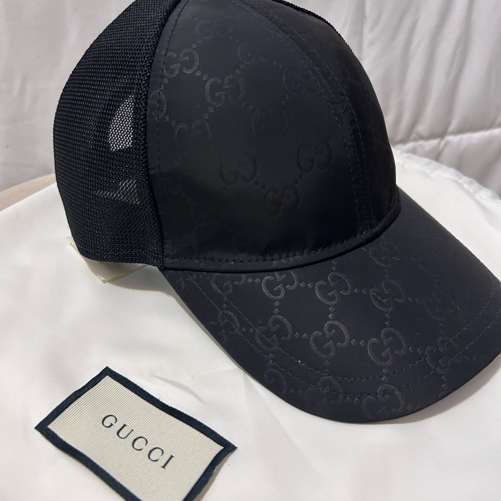 Authentic Gucci Nylon Monogram Baseball Hat Size … - image 2